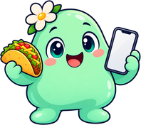 Rosa, a the friend who plans blob mascot